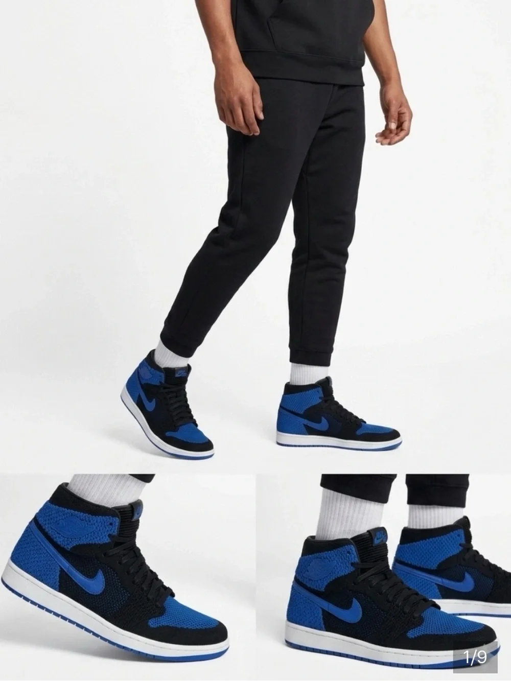 JORDAN’s WOMENS SZ 7 BLUE BLACK SNEAKERS NWOT